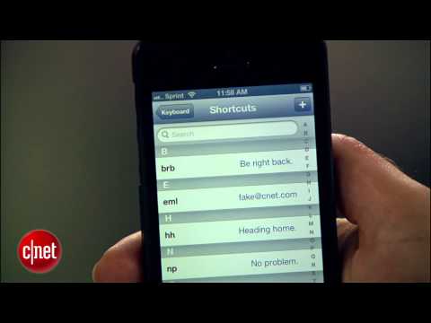 CNET How To - Text faster using custom shortcuts - UCOmcA3f_RrH6b9NmcNa4tdg