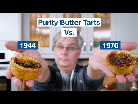 1944 Purity Butter Tarts Vs. 1970 Purity Butter Tarts Recipe || Glen & Friends Cooking