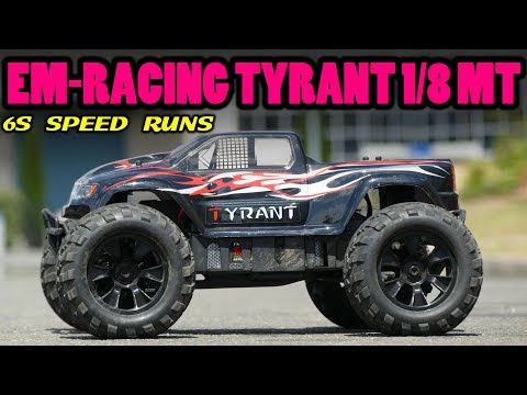 EM-Racing Tyrant 1/8 4WD Brushless RC Monster Truck - 6S SPEED RUNS - UC1JRbSw-V1TgKF6JPovFfpA