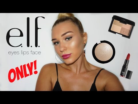 FULL FACE USING ONLY E.L.F MAKEUP!! - UCPG6A5tNaPfv2SRNW2beq5Q