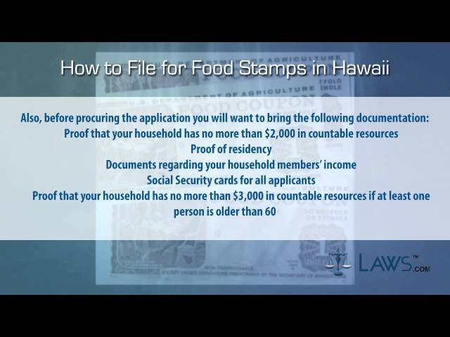 How to Use EBT Food Stamps in Hawaii