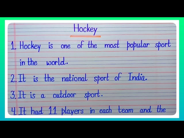 Hockey: The Point of the Game