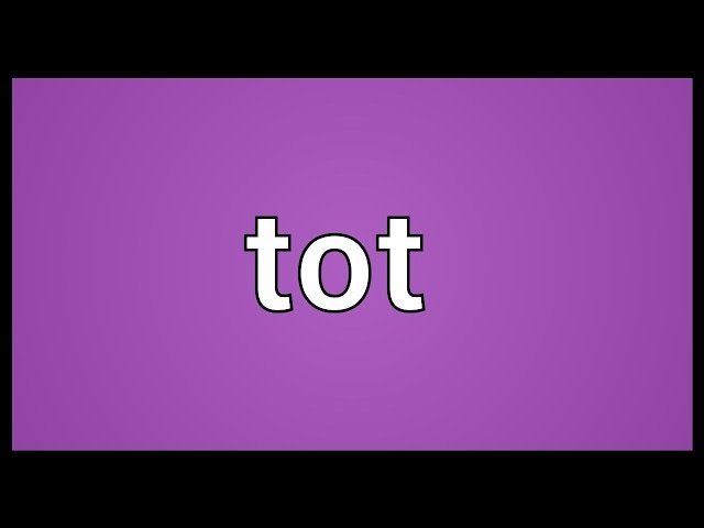 What Does Tot Mean in Baseball?