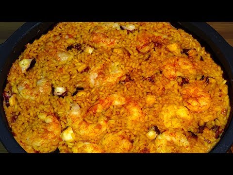 Receta Arroz con pulpo y gambas  - Recetas de cocina, paso a paso, tutorial - UC5ONfXPjWgqElh0NZaRJ1tg