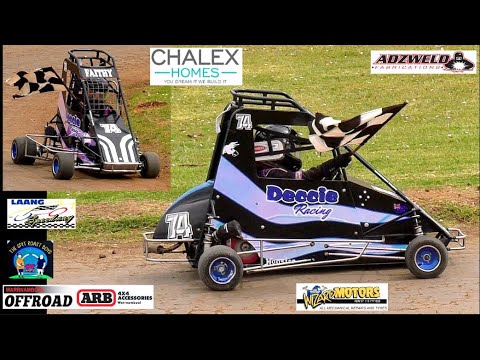 Junior Quarter Midgets Race 15#  Laang Speedway 13-10-2024 - dirt track racing video image