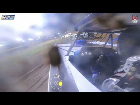 #7W Cole Wells - Super Late Model - 6-25-2024 Springfield Raceway - In Car Camera - dirt track racing video image