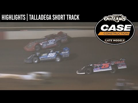World of Outlaws CASE Late Models | Talladega Short Track | April 22, 2023 | HIGHLIGHTS - dirt track racing video image