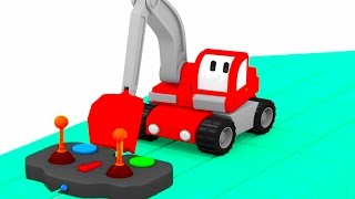 The Submarine - Learn with Tiny Trucks: bulldozer, crane, excavator | Educational cartoon for kids