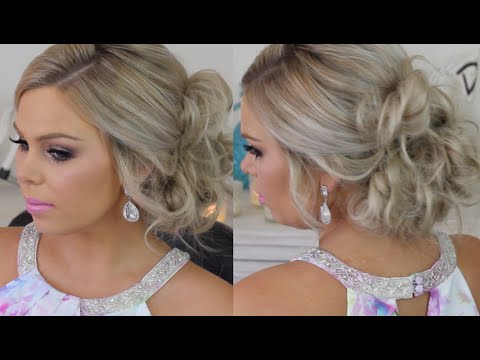 Formal Hair Messy Side Bun Tutorial - UChplUdodMCdfZfmTQbRhNWw