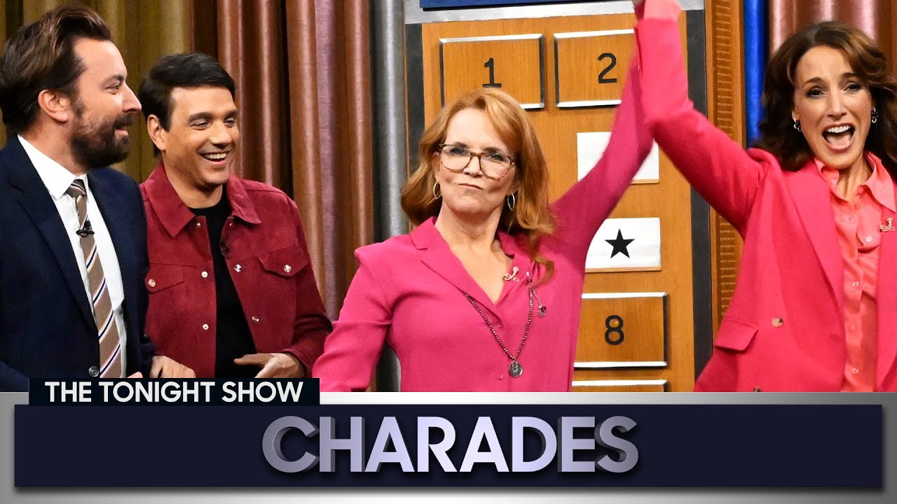 Charades with Ralph Macchio, Jennifer Beals and Lea Thompson | The Tonight Show