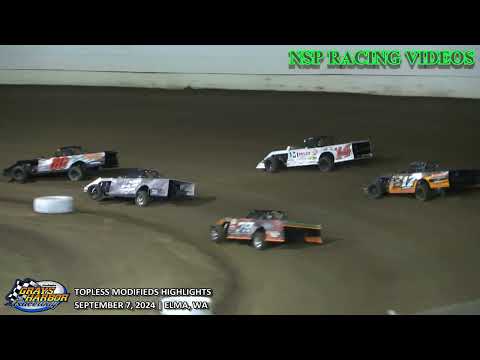 September 7, 2024 Topless Modifieds Highlights Grays Harbor Raceway - dirt track racing video image