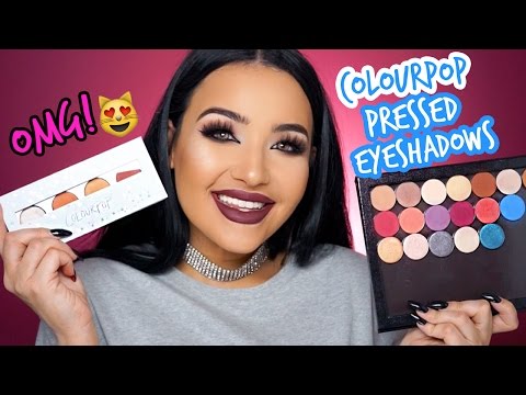 IS IT WORTH IT?! COLOURPOP PRESSED EYESHADOWS SWATCHES | AMANDA ENSING - UCEZtkE45zjun9zROKtcqOcQ