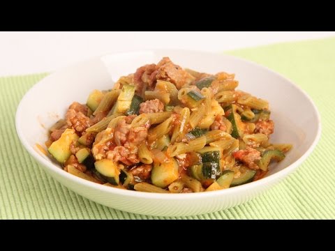 One Pot Pasta with Sausage & Zucchini - Laura Vitale - Laura in the Kitchen Episode 903 - UCNbngWUqL2eqRw12yAwcICg