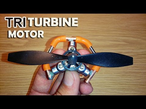 Triple Turbine Prototype Motor - UCfCKUsN2HmXfjiOJc7z7xBw