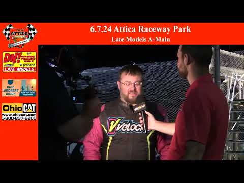 6.7.24 Attica Raceway Park Late Models A-Mains - dirt track racing video image