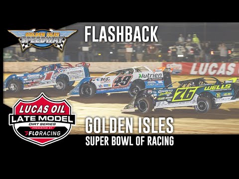 Lucas Oil Late Model Dirt Series | #SuperBowlOfRacing - Night 1 | Golden Isles Speedway - dirt track racing video image