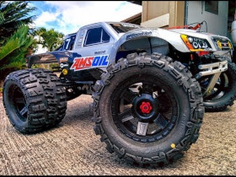 Traxxas E Maxx 4s Lipo Brushless Monster Trencher X Home Bash..Jumps, Wheelies, Cart Wheels! - UCVQWy-DTLpRqnuA17WZkjRQ