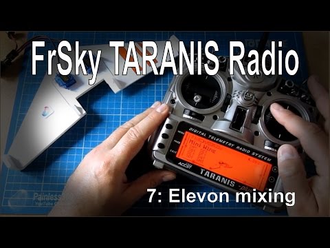 (7/12) FrSky TARANIS Radio – Creating a custom mix for Elevons (flying wing) - UCp1vASX-fg959vRc1xowqpw