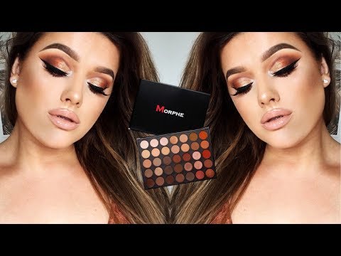 COPPER CUT CREASE FALL GLAM ● MORPHE 35O PALETTE | Rachel Leary - UC-Um2u0Agv8Q-OhjO6FZk1g