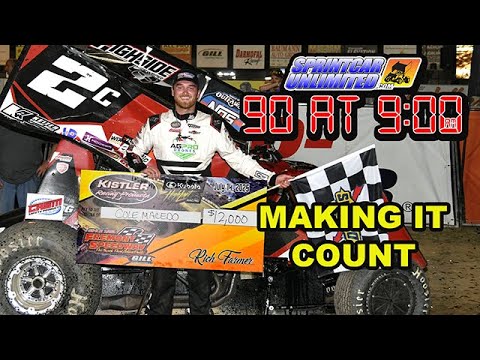 SprintCarUnlimited 90 at 9 for Tuesday, July 15th: Cole Macedo makes his trip to Fremont count - dirt track racing video image