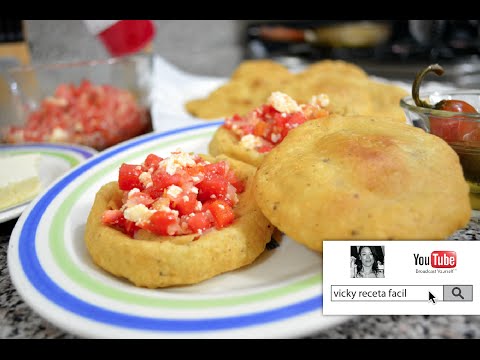 GORDITAS DE MASA DE MAIZ FRITAS | Vicky Receta Facil - UCewhO42h_TIKZdntpI-v39g