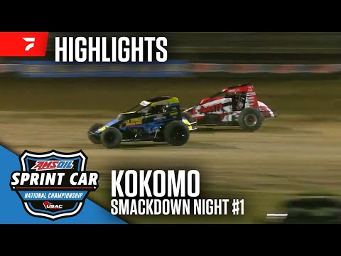 USAC Sprint Car Smackdown Night #1 at Kokomo Speedway 8/21/25 | Highlights - dirt track racing video image