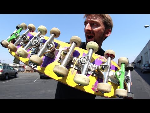 AS MANY TRUCKS ON ONE BOARD AS POSSIBLE! | STUPID SKATE EP 101 - UC9PgszLOAWhQC6orYejcJlw