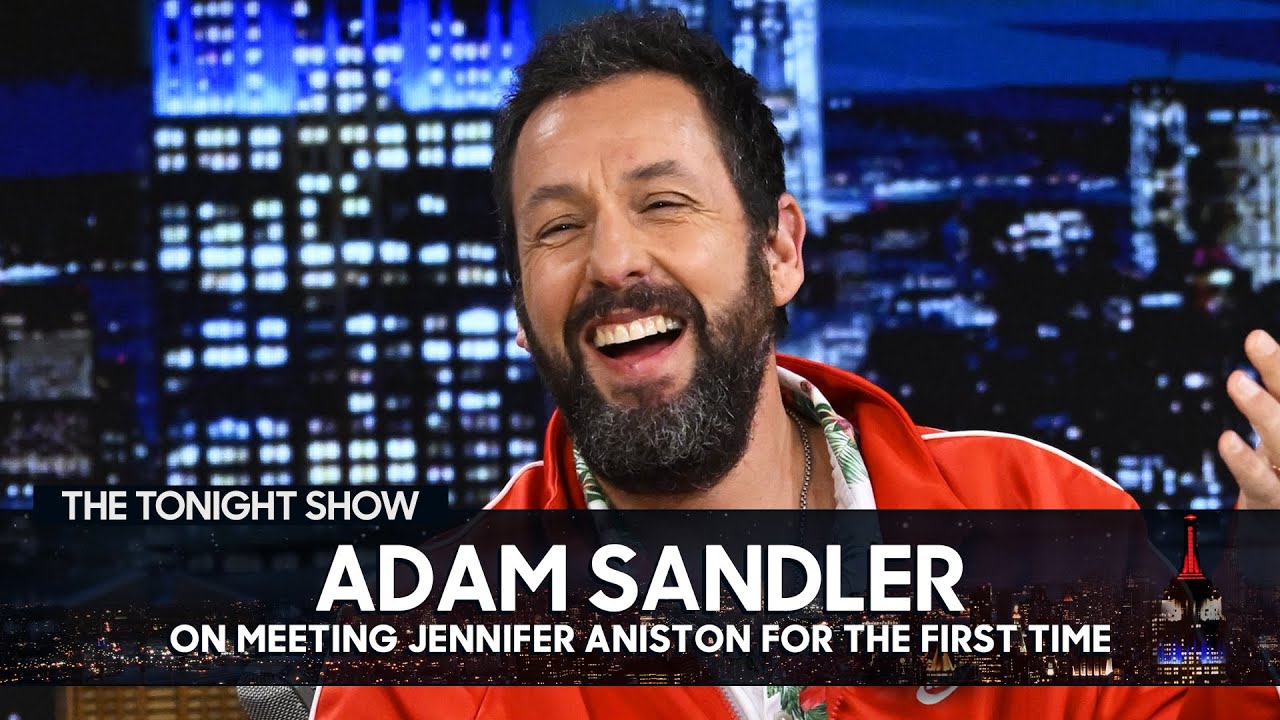 Adam Sandler Talks Meeting Jennifer Aniston for the First Time and Murder Mystery 2 | Tonight Show