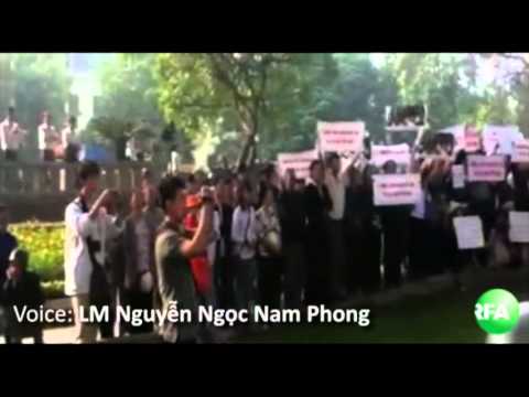 Giáo dân Thái Hà biểu tình tại Hà Nội