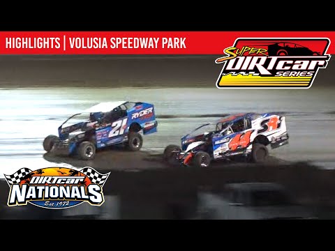 Super DIRTcar Series Big Block Modifieds Volusia Speedway Park February 15, 2022 | HIGHLIGHTS - dirt track racing video image