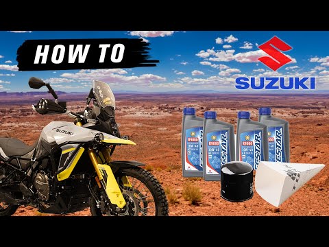 ¿Cómo sustituir el aceite del motor en la Suzuki V-Strom 800?