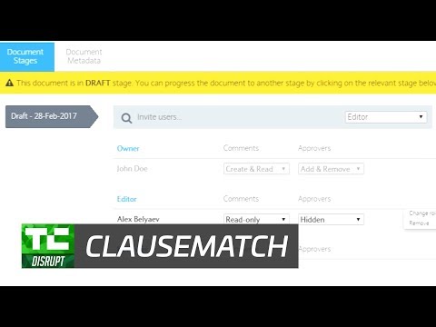 ClauseMatch CMS for Banks | Disrupt SF 2017 - UCCjyq_K1Xwfg8Lndy7lKMpA