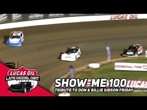 Tribute To Don &amp; Billie Gibson | Lucas Oil Late Models Show-Me 100 Weekend at Lucas Oil Speedway - dirt track racing video image
