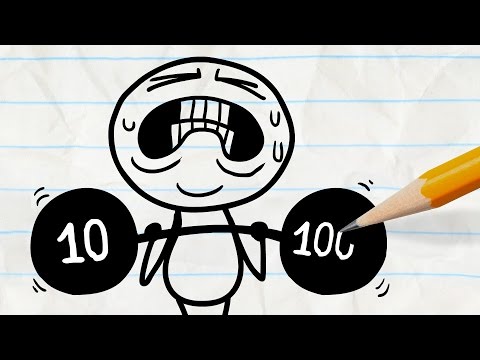 Pencilmate Gets Ripped! -in- "Dumbbell Dummy" Pencilmation Cartoons - UCUAL--p3qAa27luR0IYbjZA