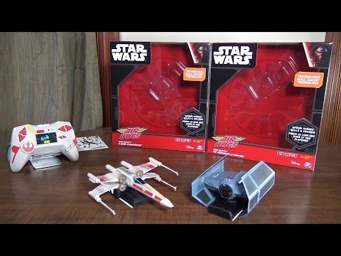 Air Hogs - Star Wars X-Wing & Tie Fighter "Zero Gravity" Vehicles - Review and Run - UCe7miXM-dRJs9nqaJ_7-Qww