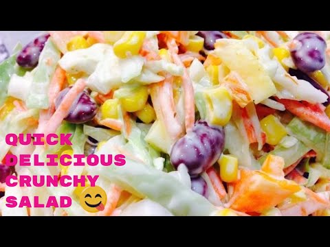 5 Min Super Easy Crunchy and Healthy Salad - UCoq4cyttGVBzqB5oDtSQsBA