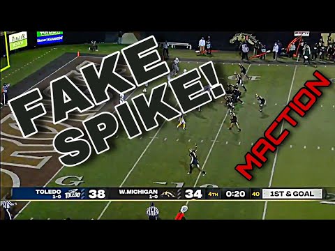 MACtion was Crazy last night! Western Michigan's fake spike, mini Derrick Henry, and a 1 handed TD