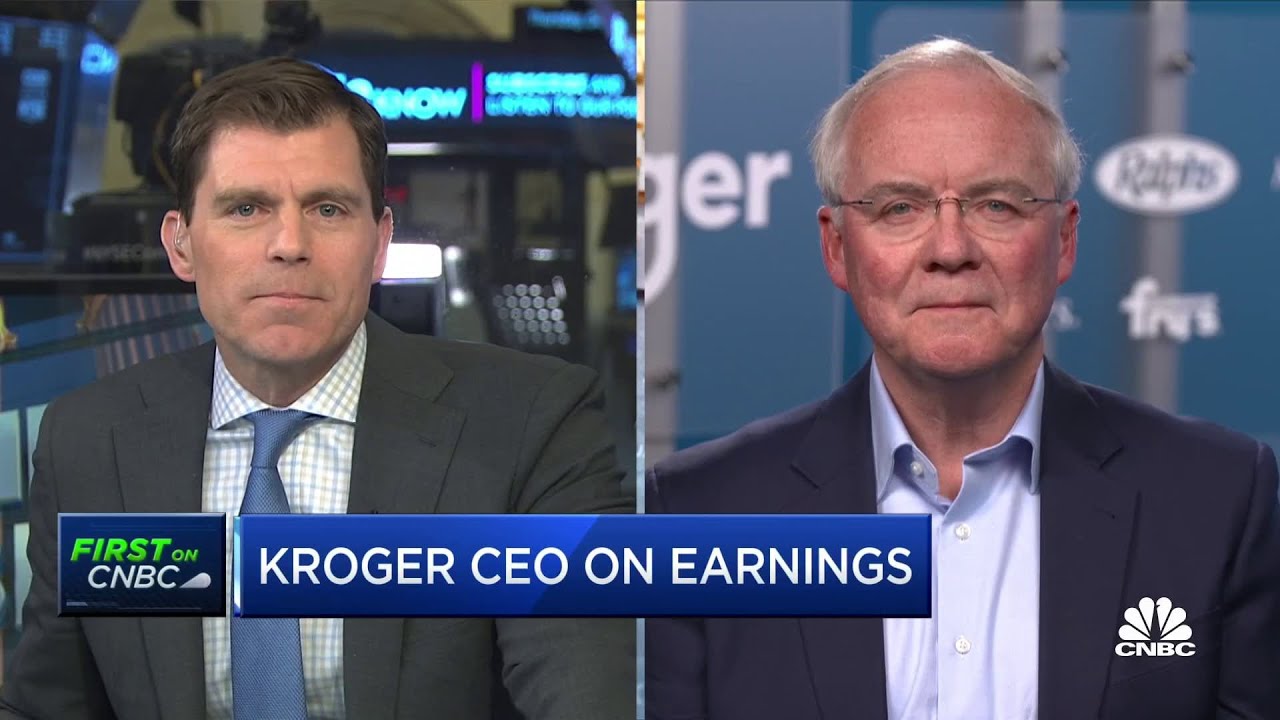 Inflation is starting to stabilize in our fresh food departments, says Kroger CEO