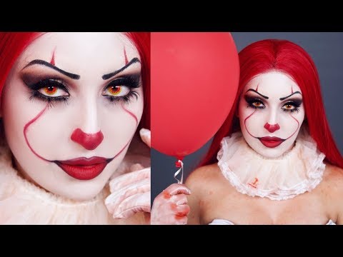 MRS IT PENNYWISE HALLOWEEN MAKEUP TUTORIAL | BEAUTYYBIRD - UCBc5MfHtsqVcT5E9A44LOvw