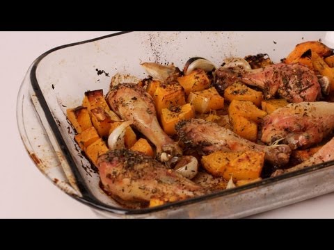 Butternut Squash and Chicken Bake - Recipe by Laura Vitale - Laura in the Kitchen Ep 254 - UCNbngWUqL2eqRw12yAwcICg