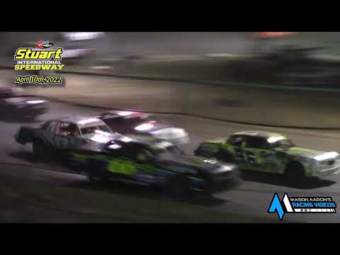 Stuart International Speedway Frostbuster IMCA Hobby Stock A-Main (4/10/22) - dirt track racing video image