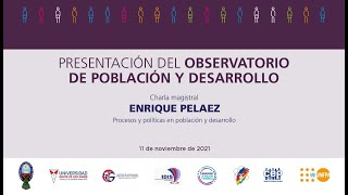 Presentación del observatorio de población y desarrollo