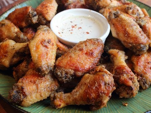 Garlic Parm Hot Wings - Oven-Fried Chicken Wings with Spicy Garlic Parmesan Crust Recipe - UCRIZtPl9nb9RiXc9btSTQNw