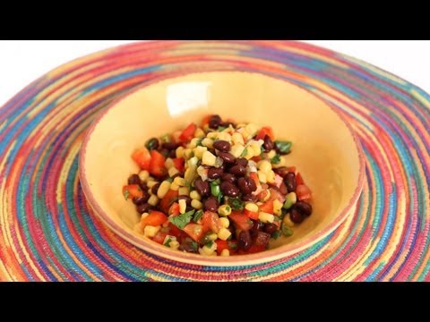 Black Bean Salsa Recipe - Laura Vitale - Laura in the Kitchen Episode 569 - UCNbngWUqL2eqRw12yAwcICg