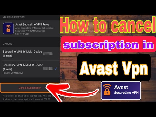 How to Cancel Your Avast VPN Trial