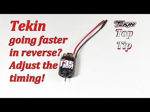 Going faster in reverse? Adjust the timing Brushed motor (Tekin) motor TopTip - UCl1-Zn3aJCnBYZcPKzbsGtA