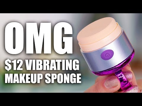 $12 VIBRATING FOUNDATION SPONGE ... OMG - UC4qk9TtGhBKCkoWz5qGJcGg