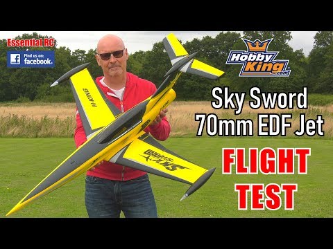 HobbyKing SkySword 70mm EDF Sport Jet: ESSENTIAL RC FLIGHT TEST (Unbox, 1st Flight and Reaction !) - UChL7uuTTz_qcgDmeVg-dxiQ