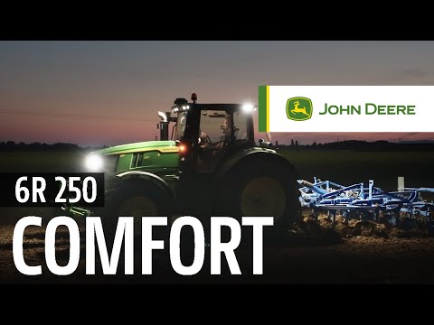 6R 250 Tractor: Superior Cab Comfort for Long Hours