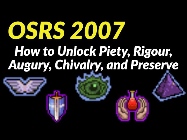 How To Unlock Preserve Osrs?